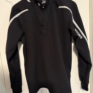 Descente Black and White Zip-Up Men's Sweater